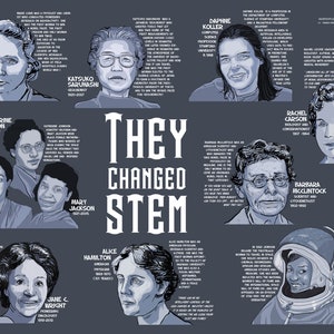 THEY CHANGED STEM&quot; poster, eleven women that changed science