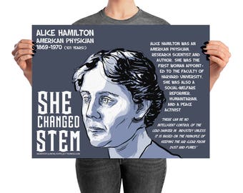ELLA CAMBIÓ el póster de STEM. Alicia Hamilton. American Physician (Campaña de Financiación)