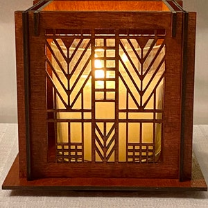Mission Style Candle Holder - Solid Cherry Craftsman Decor - Frank Lloyd Wright style
