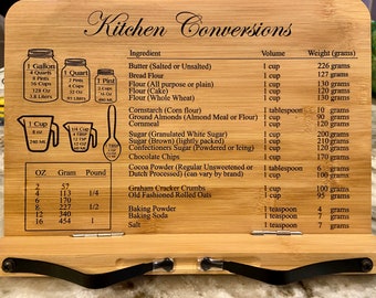 Soporte personalizado de bambú para libros de recetas – Reformas de cocina