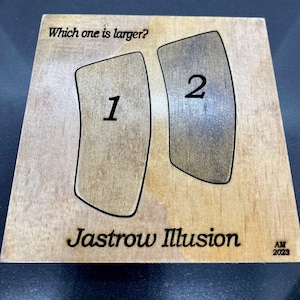 Optical Illusion Wooden Game, Perspective Illusion 