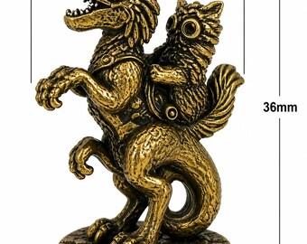 Princess Donut and Mongo Solid Brass Statue - Customizable