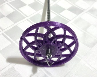 Economy Drop Spindle (Glow in the Dark Glitter Purple)