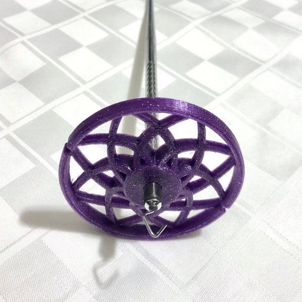 Economy Drop Spindle (Glow in the Dark Glitter Purple)