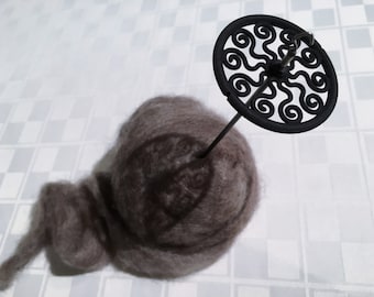 Medusa Lace Weight Drop Spindle (Midnight)- Cosmetic Defect