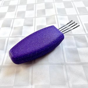4-hook I-Cord Tool- Glow in the dark Glitter Purple