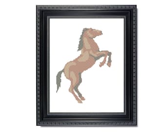 Padrão de Ponto Cruz Cavalo Selvagem (Padrão em PDF)