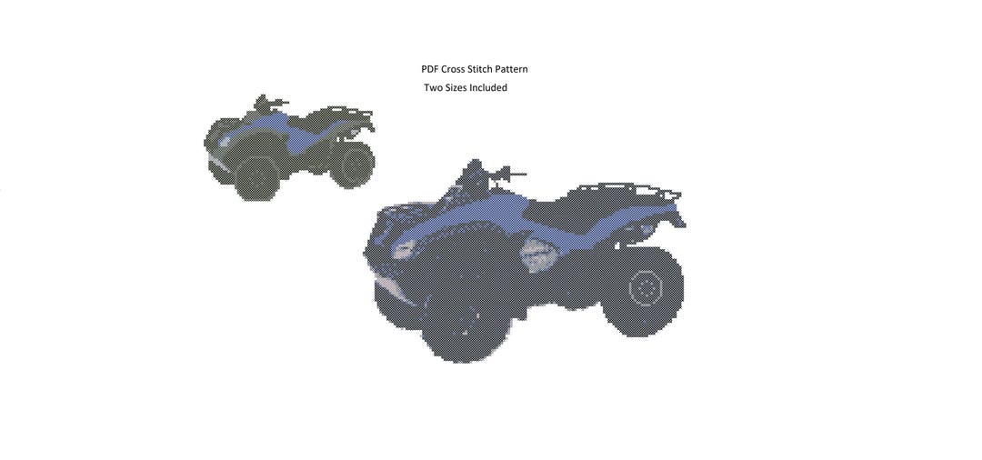 ATV Cross Stitch Pattern: Counted Xstitch (PDF Pattern) - Etsy