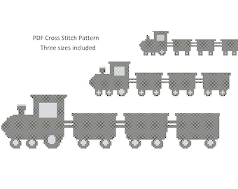 Train Cross Stitch Pattern, Cross Stitch Patterns, Counted Cross Stitch, Train Pattern XStitchEverything, Cross Stitch Train