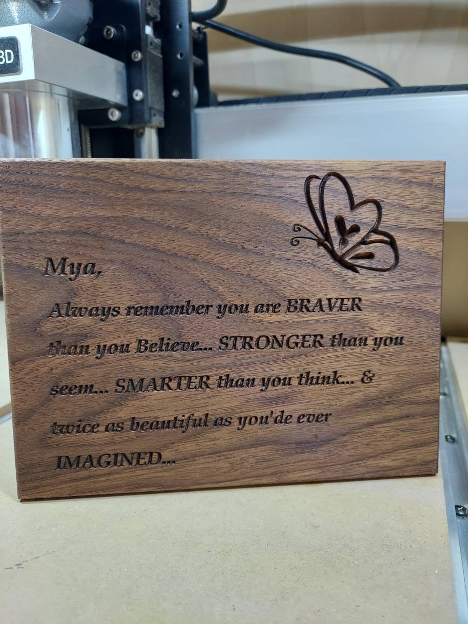Personalized Inspirational Desk/ Wall plaque Etsy