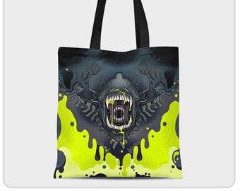 Screaming Xeno,  Canvas Tote Bag, by Coey Kuhn