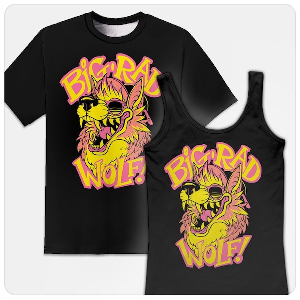 Big Rad Wolf Shirts (unisex t-shirts, fitted tees, racerback tank tops), by Stablercake