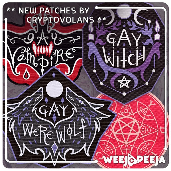 Gay Monster-stofpatches, van Cryptovolans