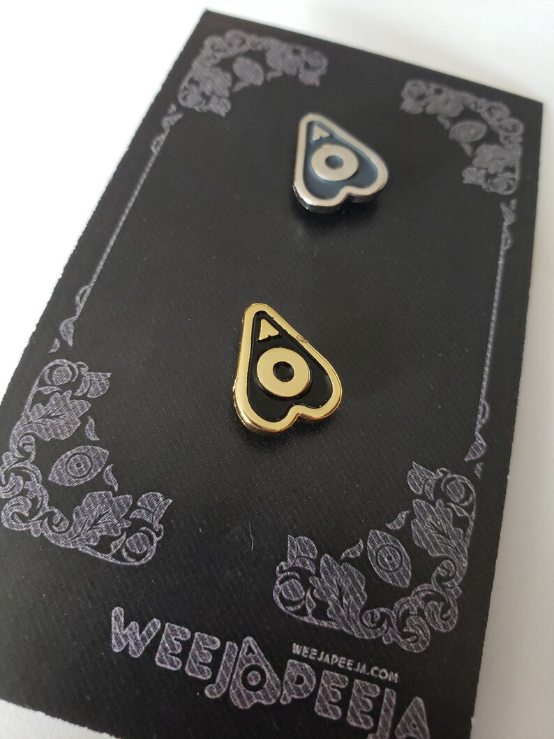 by WeejaPeeja Black Cat and Tombstone Enamel Pins
