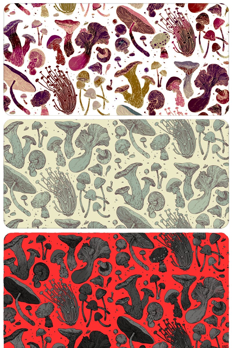 Mushroom Pattern Leggings by Coey Kuhn - Etsy