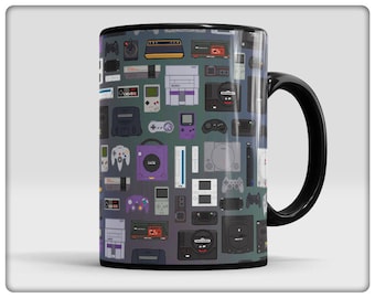 Pixel Gamer Mug, by Bluehalo