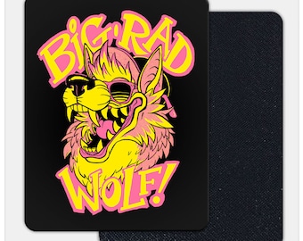 Big Rad Wolf Mousepad | Playmat, by Stablercake