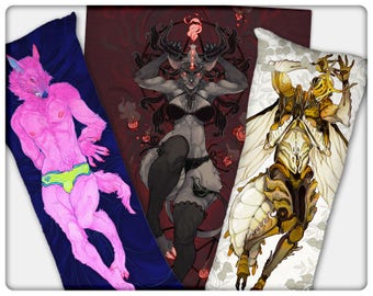 Monster Pin Up Dakimakura | Body Pillow Cover