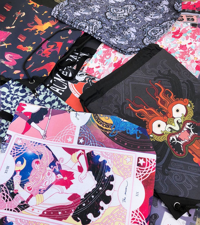 by Stablercake Godzilla Bags tote, cinch, sling, laundry