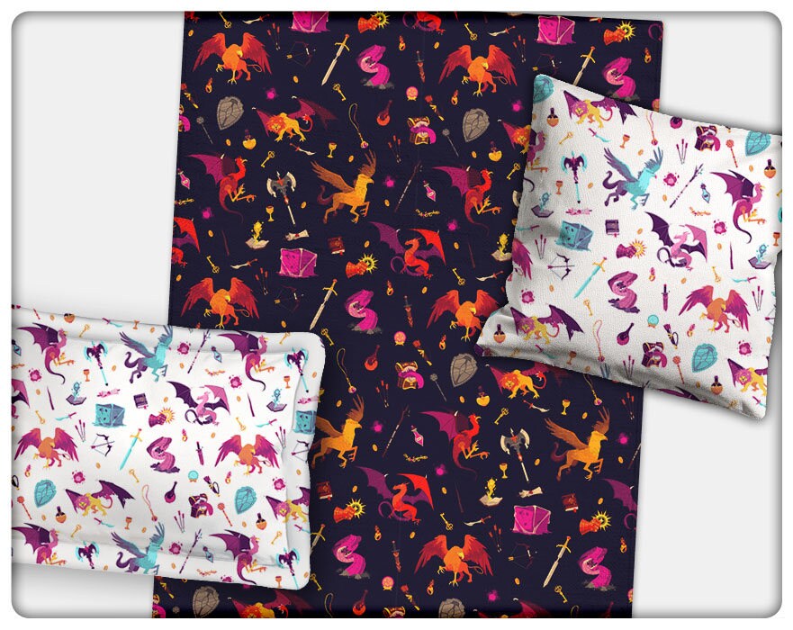 D&D Bedding blankets pillows Etsy
