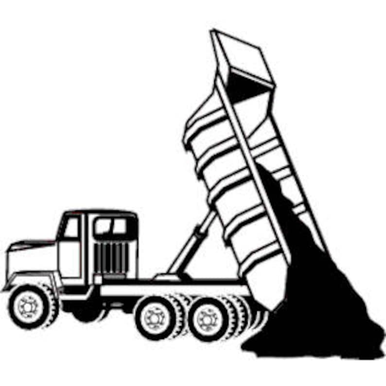 Lifted Dump Truck SVG | Etsy