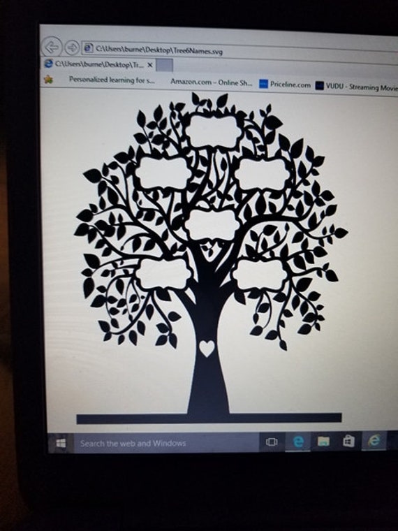 Arbre Genealogique 6 Noms Etsy