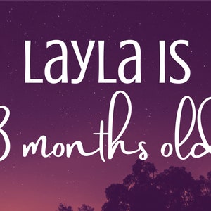 Baby Milestone Monthly (8x10 Prints)