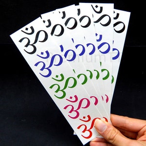 30 Premium Ohm Temporary Tattoos, Aum Om