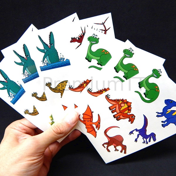 Dinosaur Temporary Tattoo for Kids Etsy