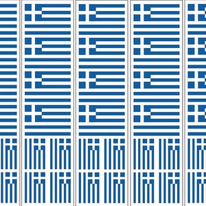 40 adesivi rimovibili: bandiera greca, bomboniere della Grecia, decalcomanie