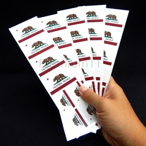 40 Tattoos: Republic of California Flag,  California Party Favors