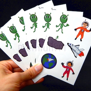36 Astronaut Temporary Tattoos: Space Party Favors, Outer Space Designs