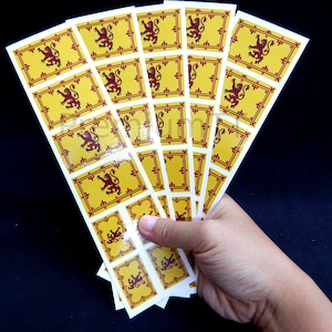 40 Tattoos: Scotland Flag, Scottish Rampant Lion Party Favors