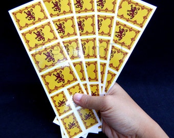40 tatuagens: Bandeira da Escócia, lembrancinhas para festa com leão rampante escocês