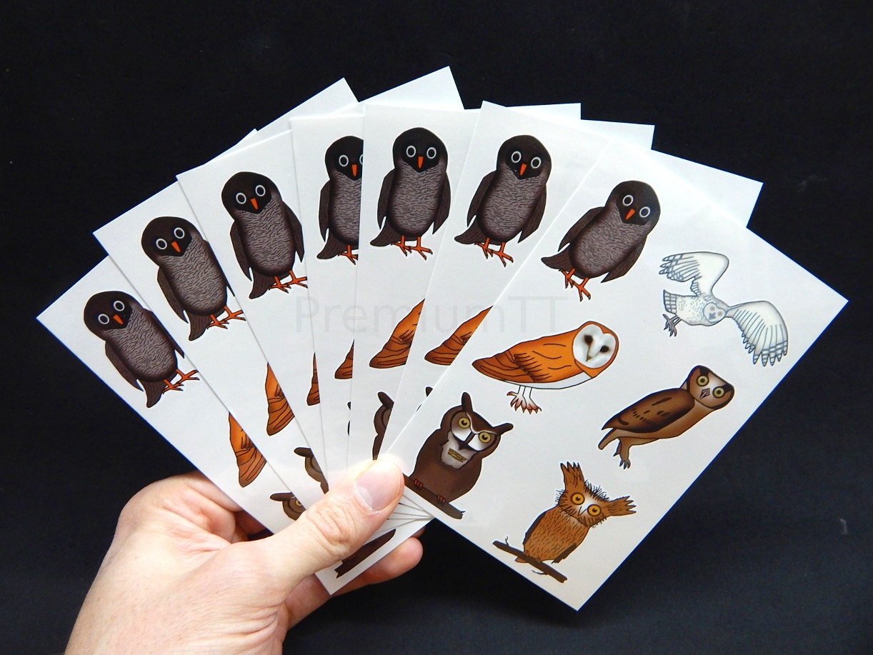 Premium Owl Temporary Tattoos Party Favors | Etsy