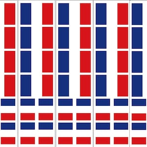 40 adesivi rimovibili: bandiera francese, bomboniere, decalcomanie