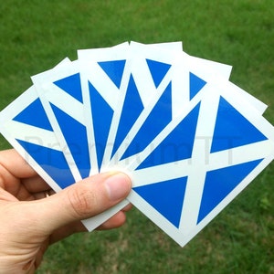 8 Large Scotland Flag Tattoos, Scottish Party Favors