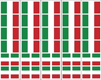 40 entfernbare Aufkleber: Italien-Flagge, italienische Gastgeschenke, Abziehbilder
