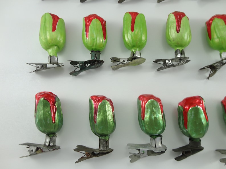 Glass Flower Bud in Retro Style. Young Bud for Festive Mood. Peony Bud