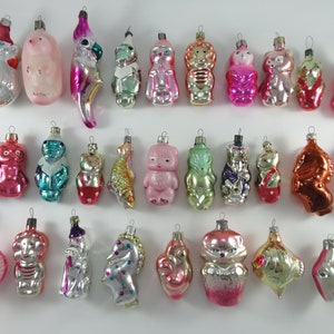 Glass Crocodile in Jacket, Lion, Black Cat, Puss in Boot, Bear with Balalaika, Cat in Basket, Guard Dog. Christmas Ornament. #35