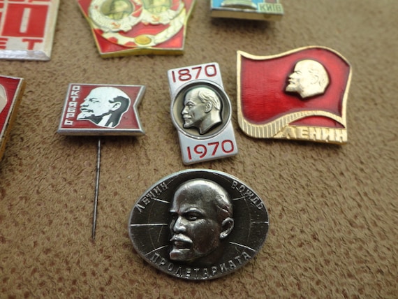 Lenin Vintage Pins. Old Soviet Medal. Soviet Prop… - image 6