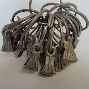 Set of Vintage Metal Clips. Crocodile Clips. Industrial Decor. Home Clips for Curtain