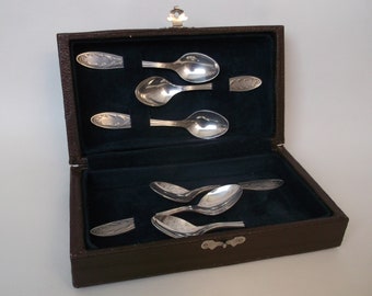 Vintage Coffee Spoons in Box. Set for 6 Persons