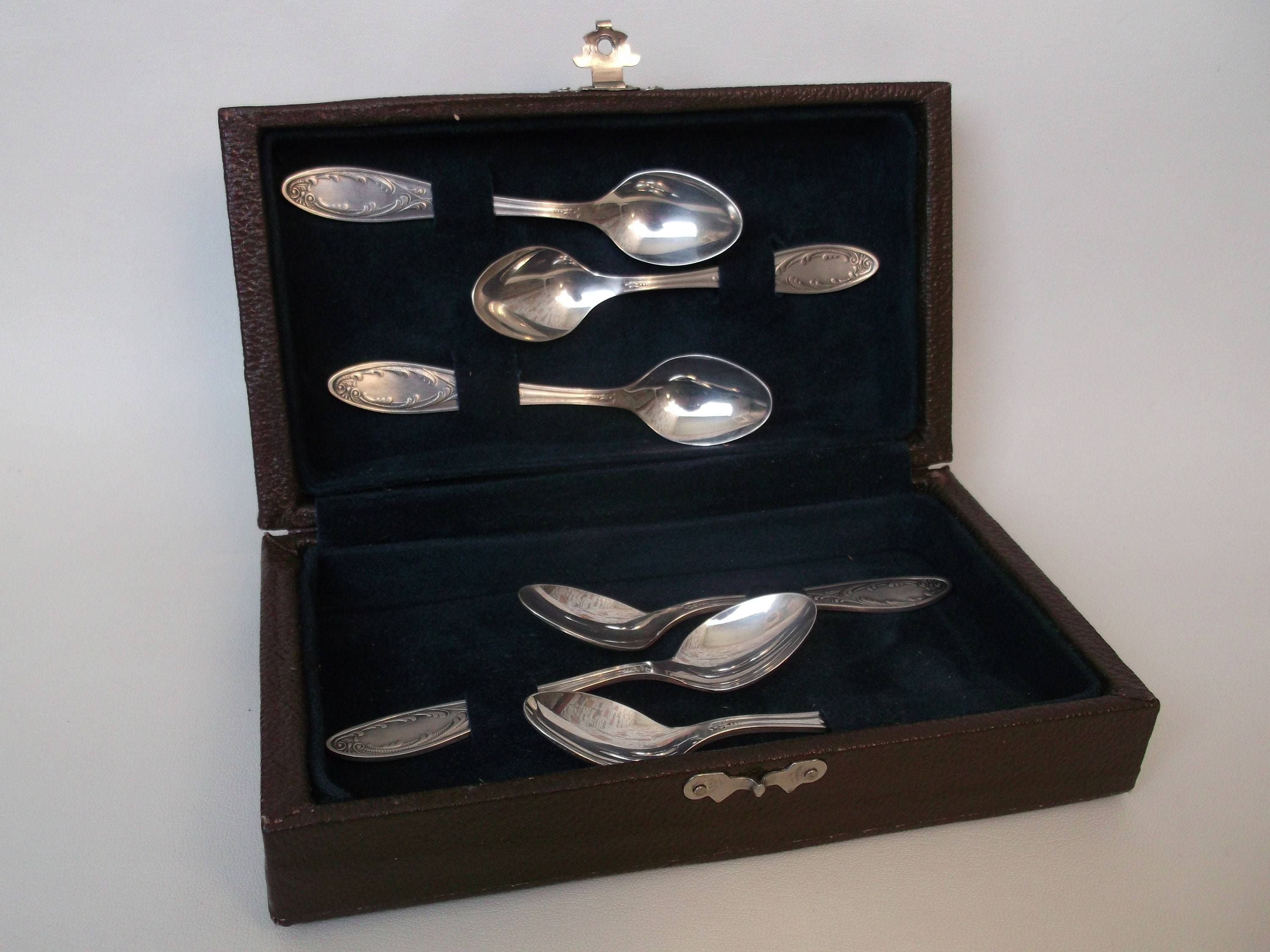 3 cuillères en vermeil - Russie communique - Argent massif plaqué or - URSS - Arts de la table