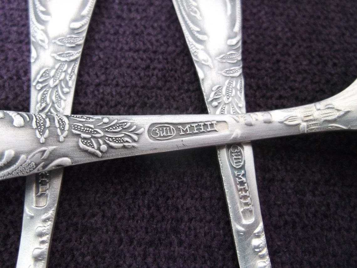 Old Vintage Coffee Spoons in Box. Set of 6 Spoons Etsy