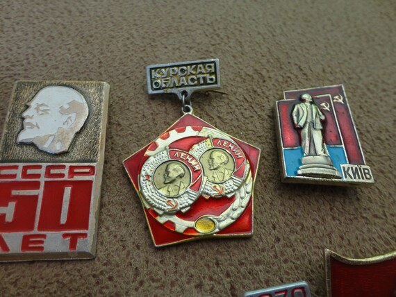 Lenin Vintage Pins. Old Soviet Medal. Soviet Prop… - image 7