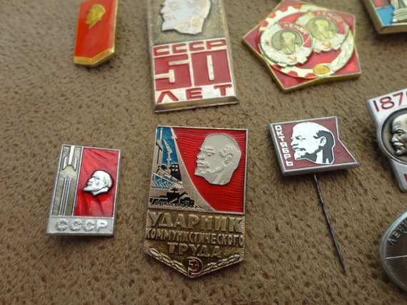 Lenin Vintage Pins. Old Soviet Medal. Soviet Prop… - image 4