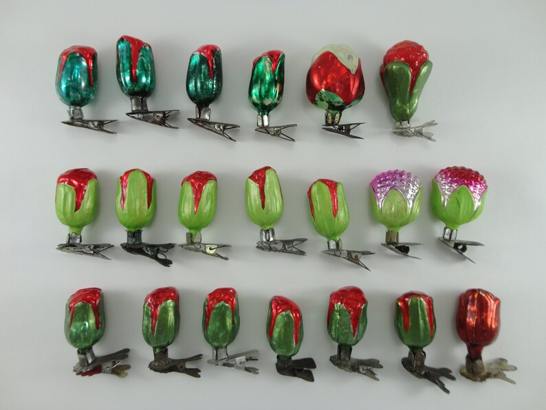 Glass Flower Bud in Retro Style. Young Bud for Festive Mood. Peony Bud