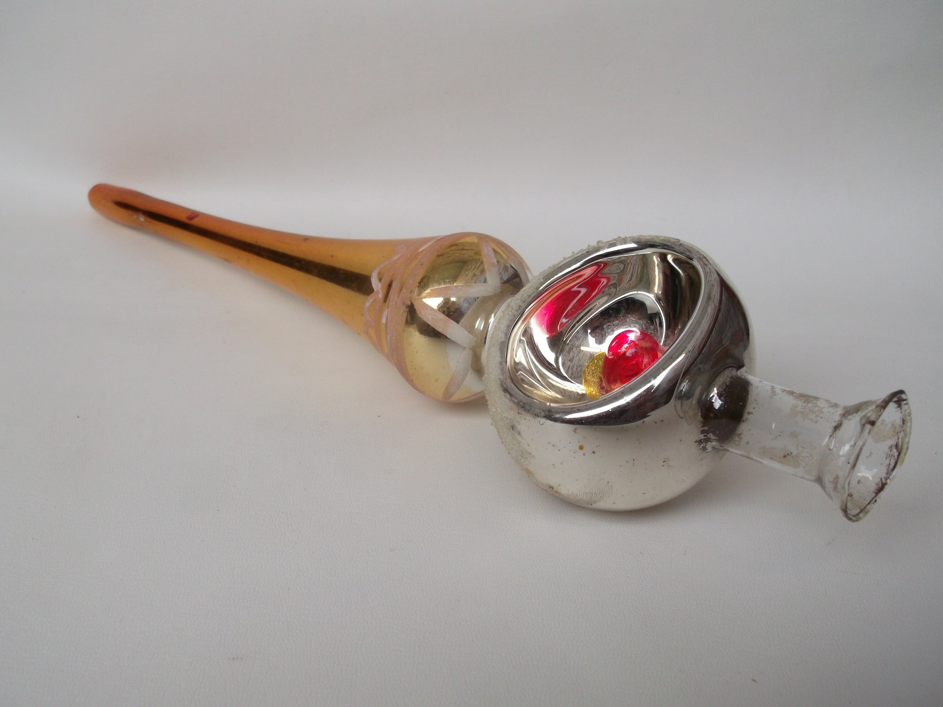 Adorable Chic Xmas Spire. Vintage Christmas Tree Glass Etsy