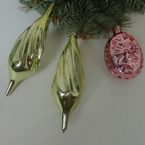 Shiny Ornament. Family Ornaments. Vintage Christmas Tree Glass Decoration